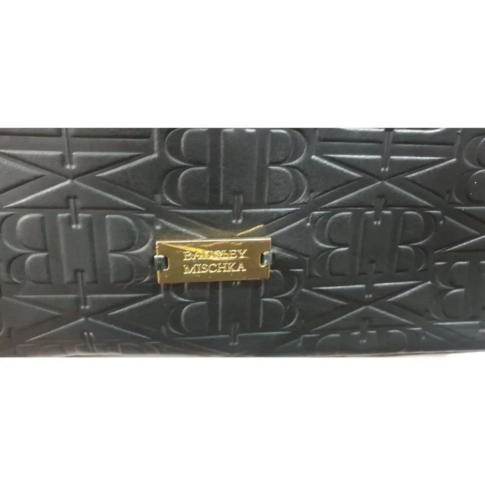 Badgley Mischka Debossed Handle Bag